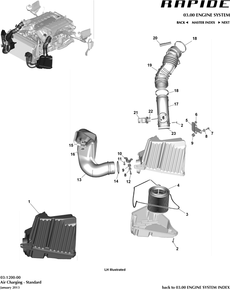 Rapide S and AMR - Air Charging of Aston Martin Aston Martin GT RAPIDE (2010-2019)