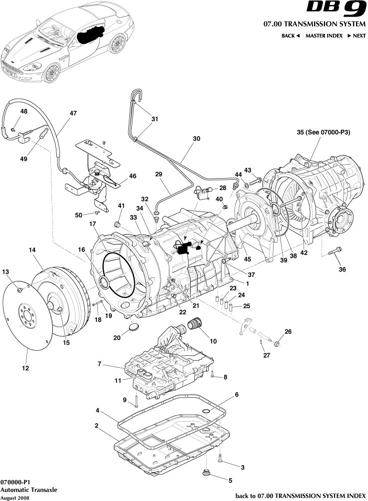 Transaxle, Auto of Aston Martin Aston Martin GT DB9 (2004-2017)