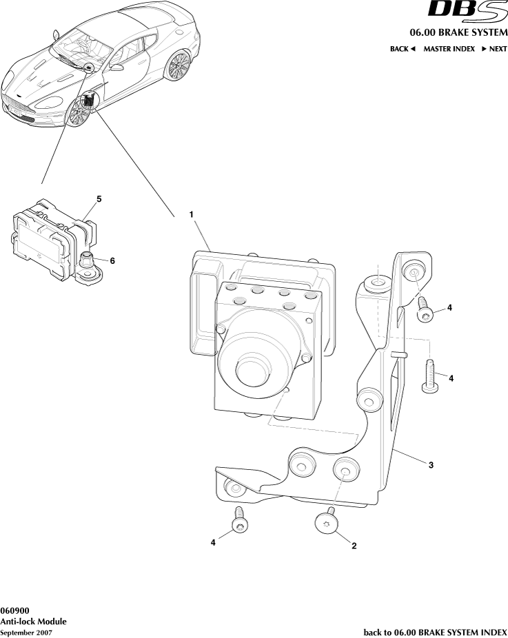 Lock Module of Aston Martin Aston Martin GT DBS (2007-2012)