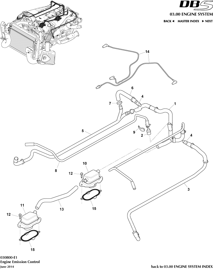 Emission Control of Aston Martin Aston Martin GT DBS (2007-2012)