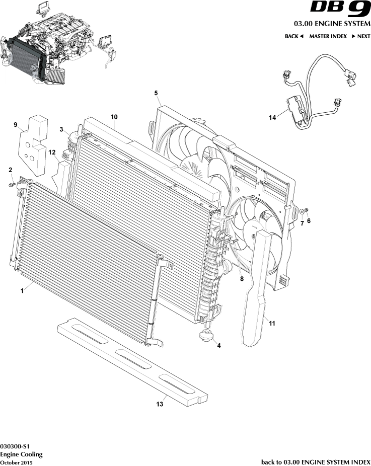 Engine Cooling (Line Fit) of Aston Martin Aston Martin GT DB9 (2004-2017)