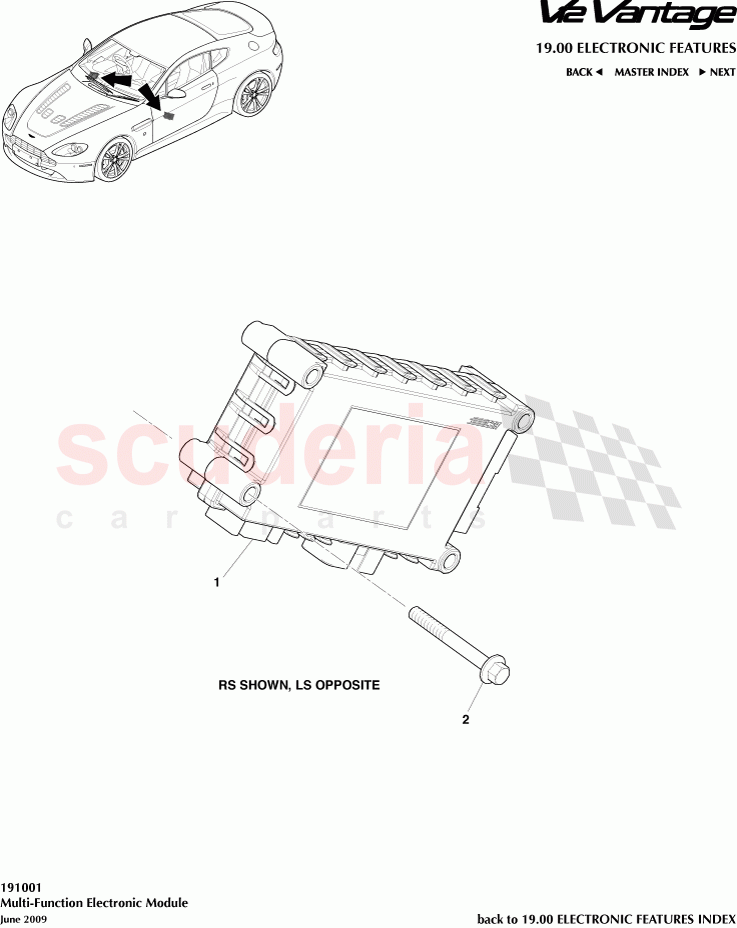 Multi-Function Electronic Module of Aston Martin Aston Martin V12 Vantage (upto 2016)
