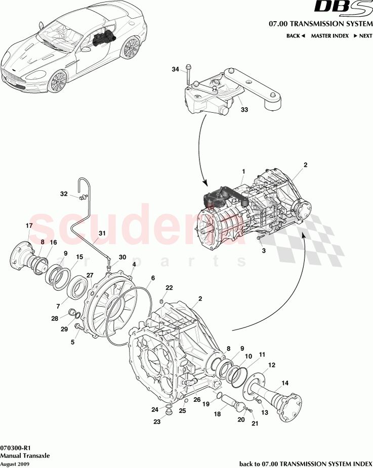 Manual Transaxle of Aston Martin Aston Martin DBS V12