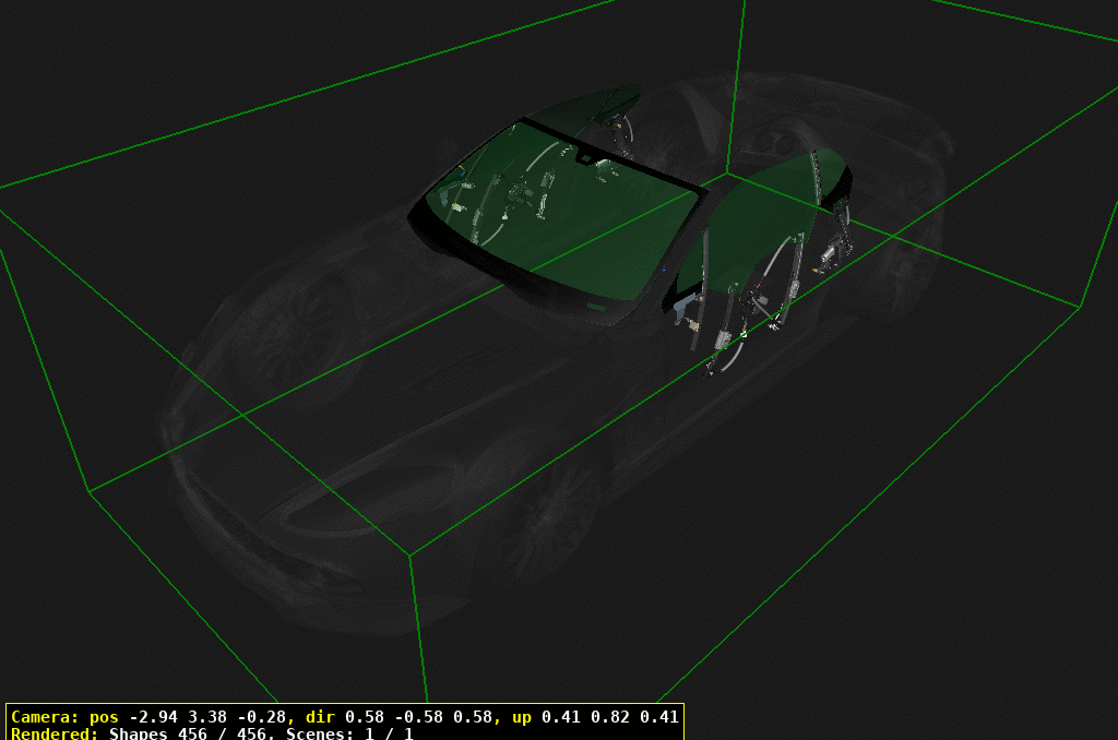 Glass and Regulators of Aston Martin Aston Martin GT VANQUISH ZAGATO (2016-2019)