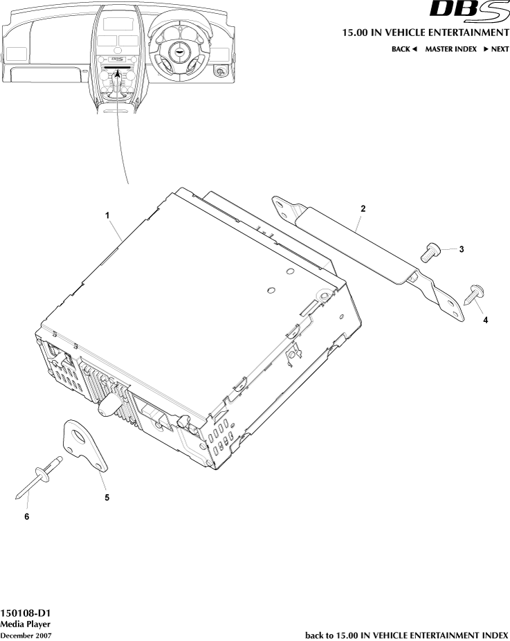 Media Player of Aston Martin Aston Martin GT DBS (2007-2012)