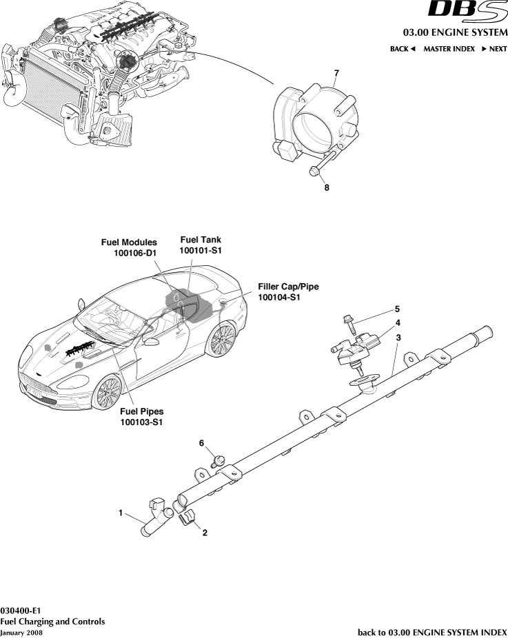 Fuel Charging & Control of Aston Martin Aston Martin GT DBS (2007-2012)