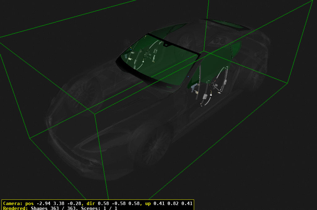 Glass and Regulators of Aston Martin Aston Martin GT VANQUISH ZAGATO (2016-2019)