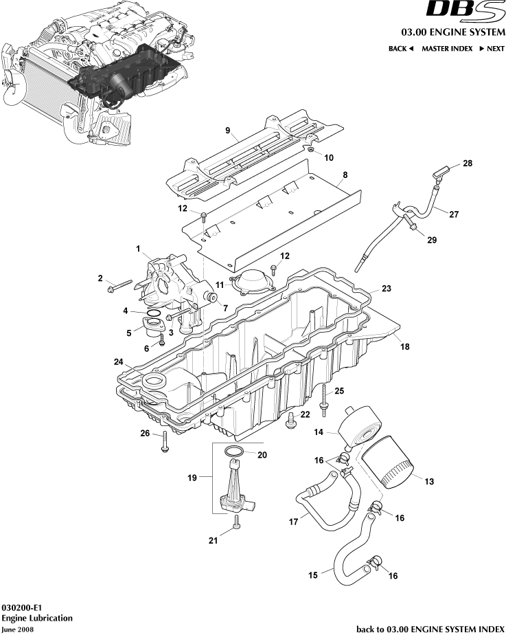 Engine Lubrication of Aston Martin Aston Martin GT DBS (2007-2012)