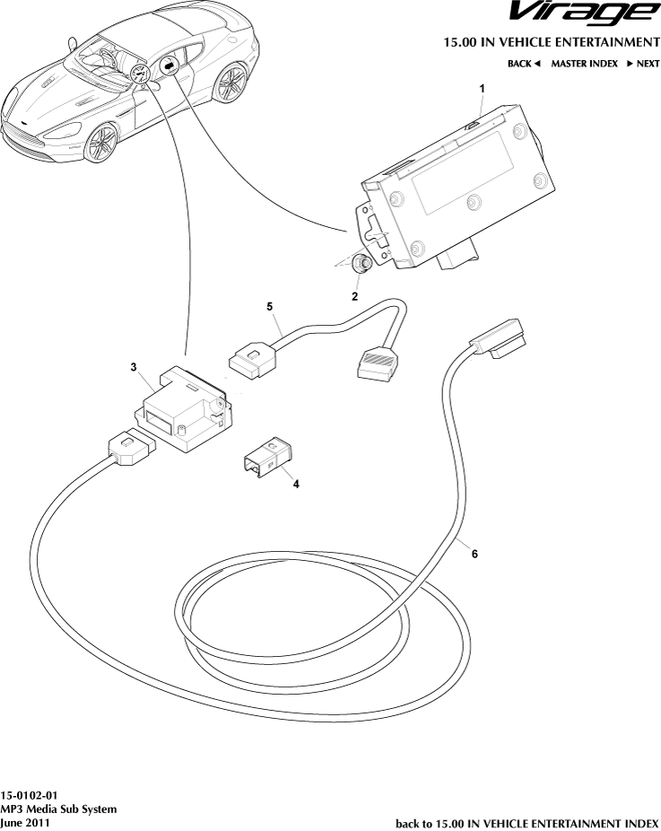MP Media Subsytem of Aston Martin Aston Martin GT VIRAGE (2012-2013)