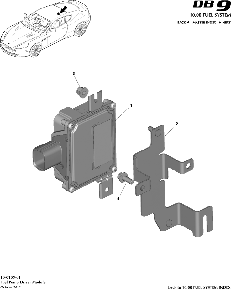 Fuel Pump Module of Aston Martin Aston Martin GT DB9 (2004-2017)