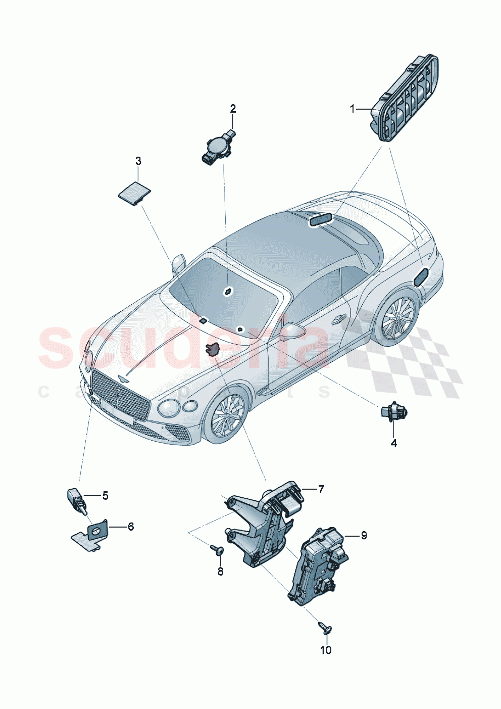 Air conditioning additional equipment of Bentley Bentley New Continental Convertible (2019-2024)
