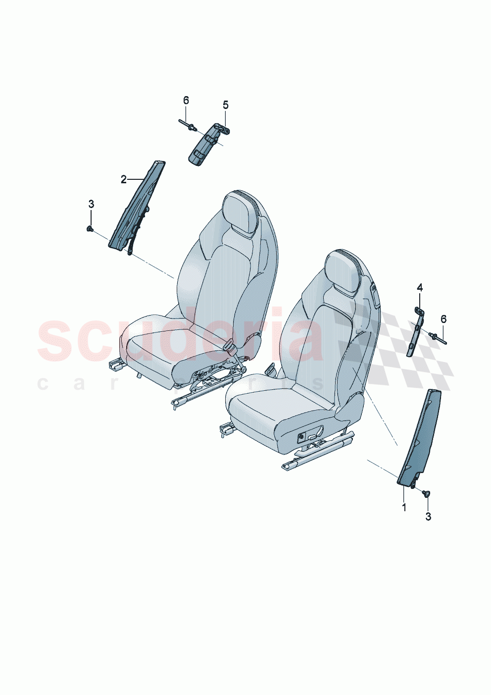 Side airbag unit F >> 3S-N-003 074 F >> ZG-N-003 074 of Bentley Bentley New Continental Convertible (2019-2024)