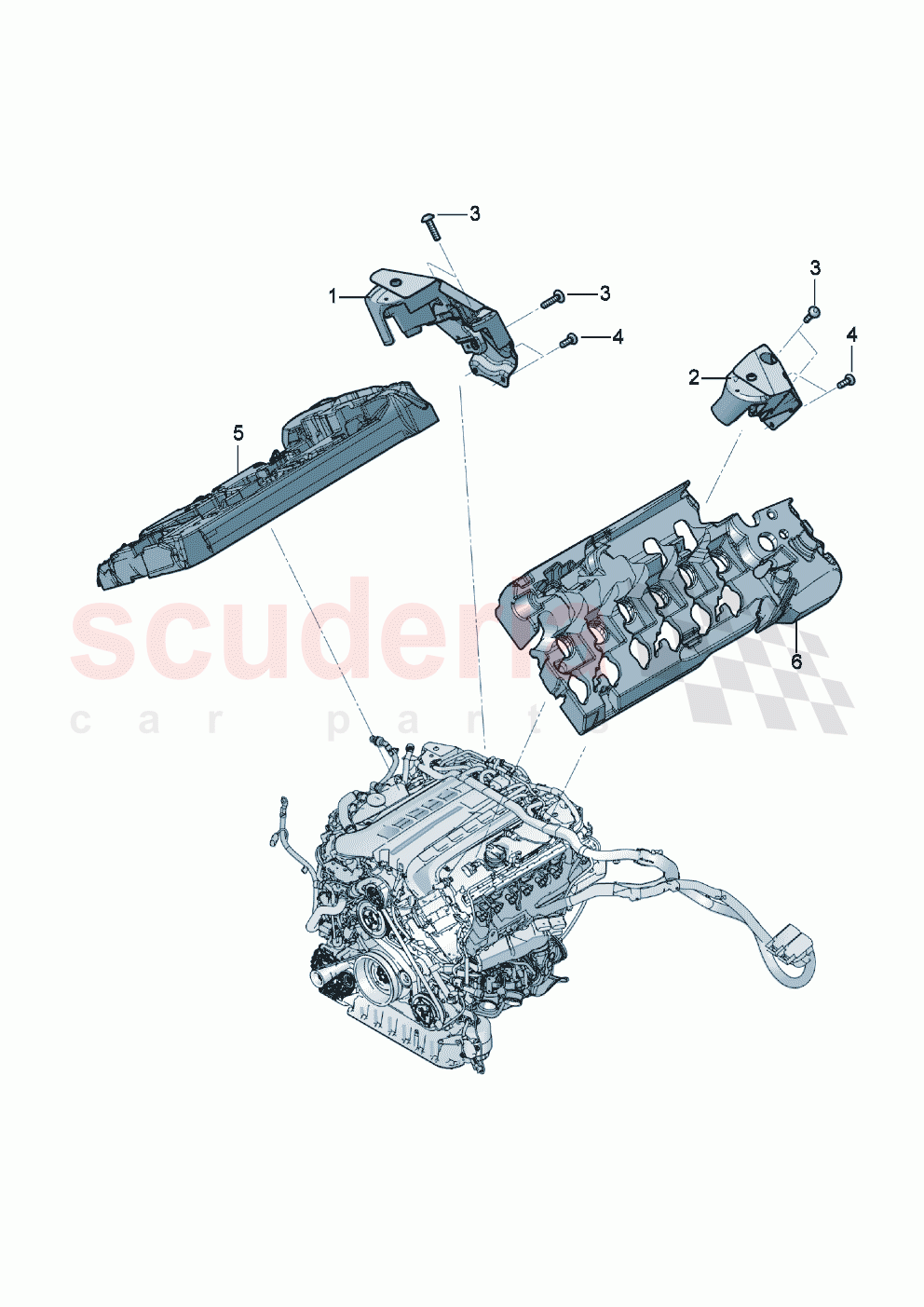 Guard plate Noise insulation Engine of Bentley Bentley New Continental Convertible (2019-2024)