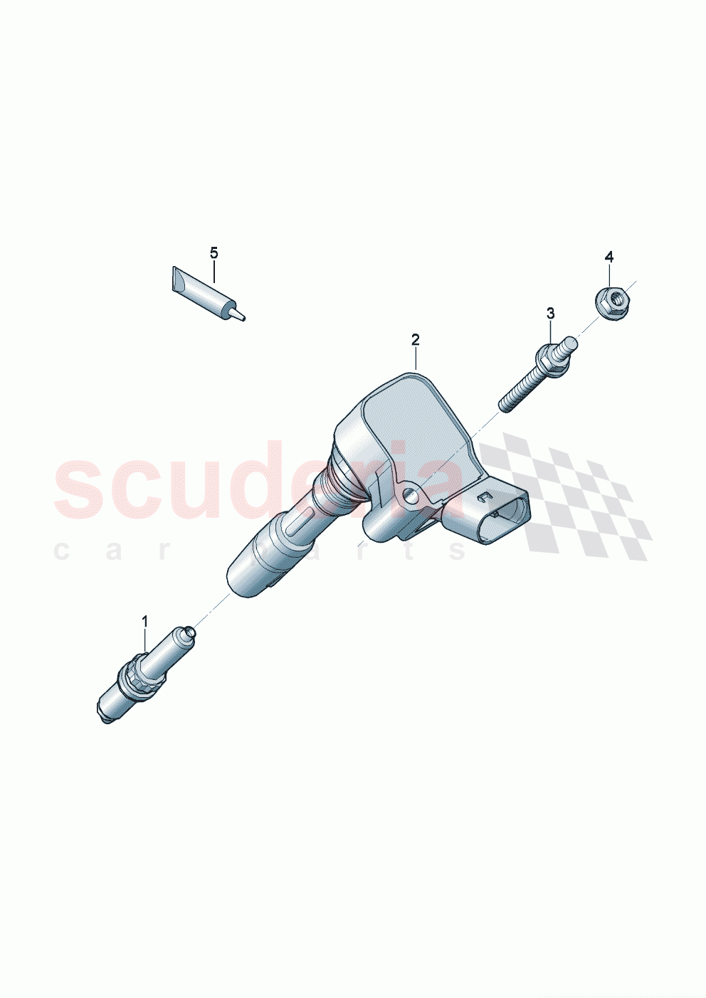 ignition coil with spark plug connector Spark plug of Bentley Bentley New Continental Convertible (2019-2024)