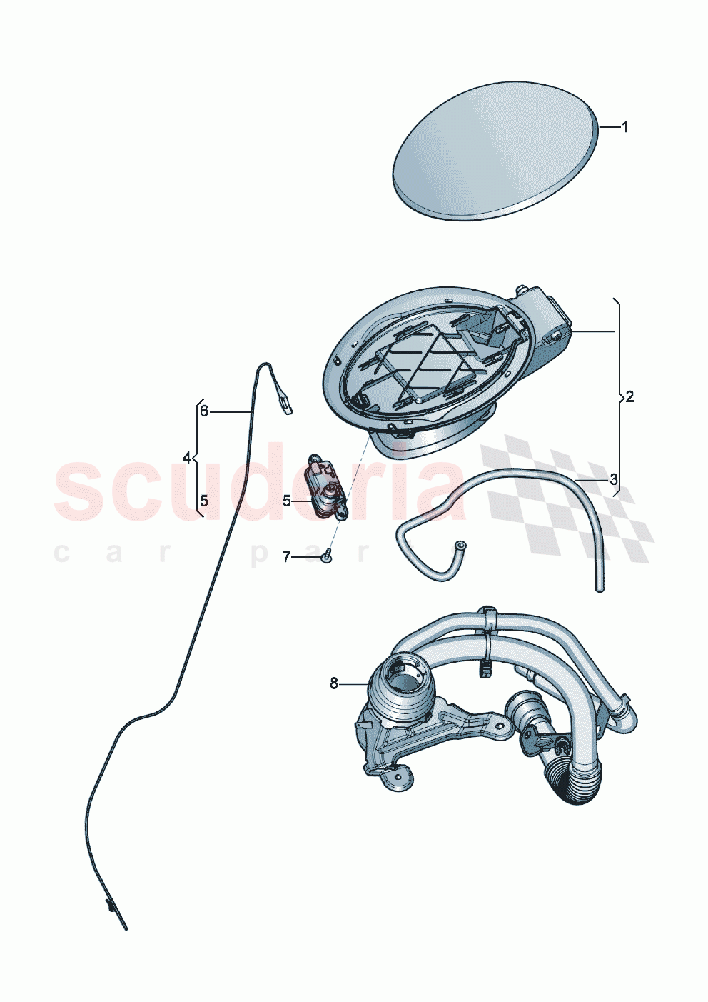 Fuel filler flap of Bentley Bentley New Continental Convertible (2019-2024)