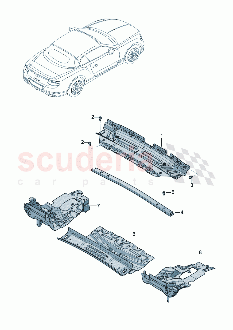 convertible top stowage box of Bentley Bentley New Continental Convertible (2019-2024)