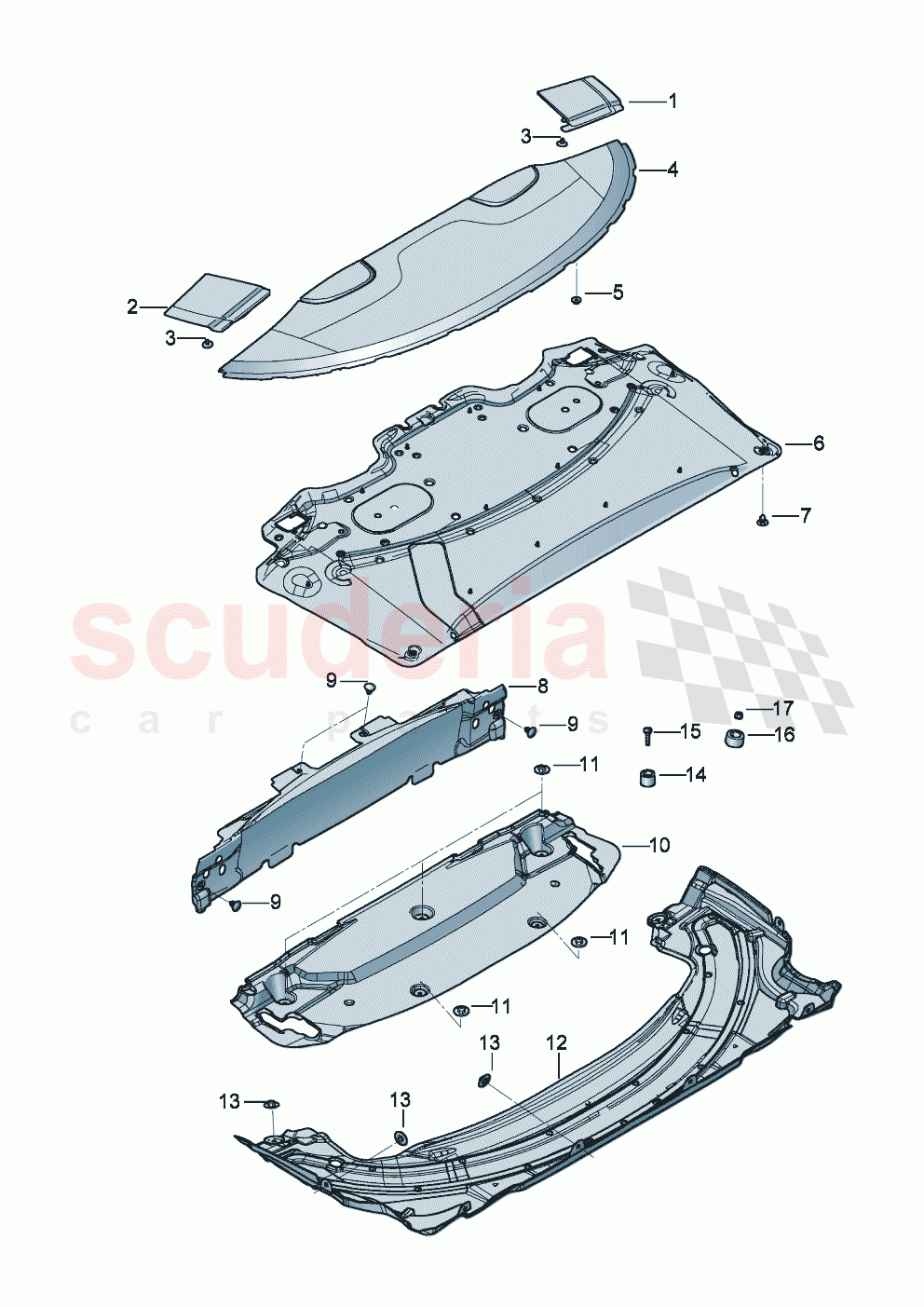 cabrio top stowage box cover D - MJ 2021>> of Bentley Bentley New Continental Convertible (2019-2024)