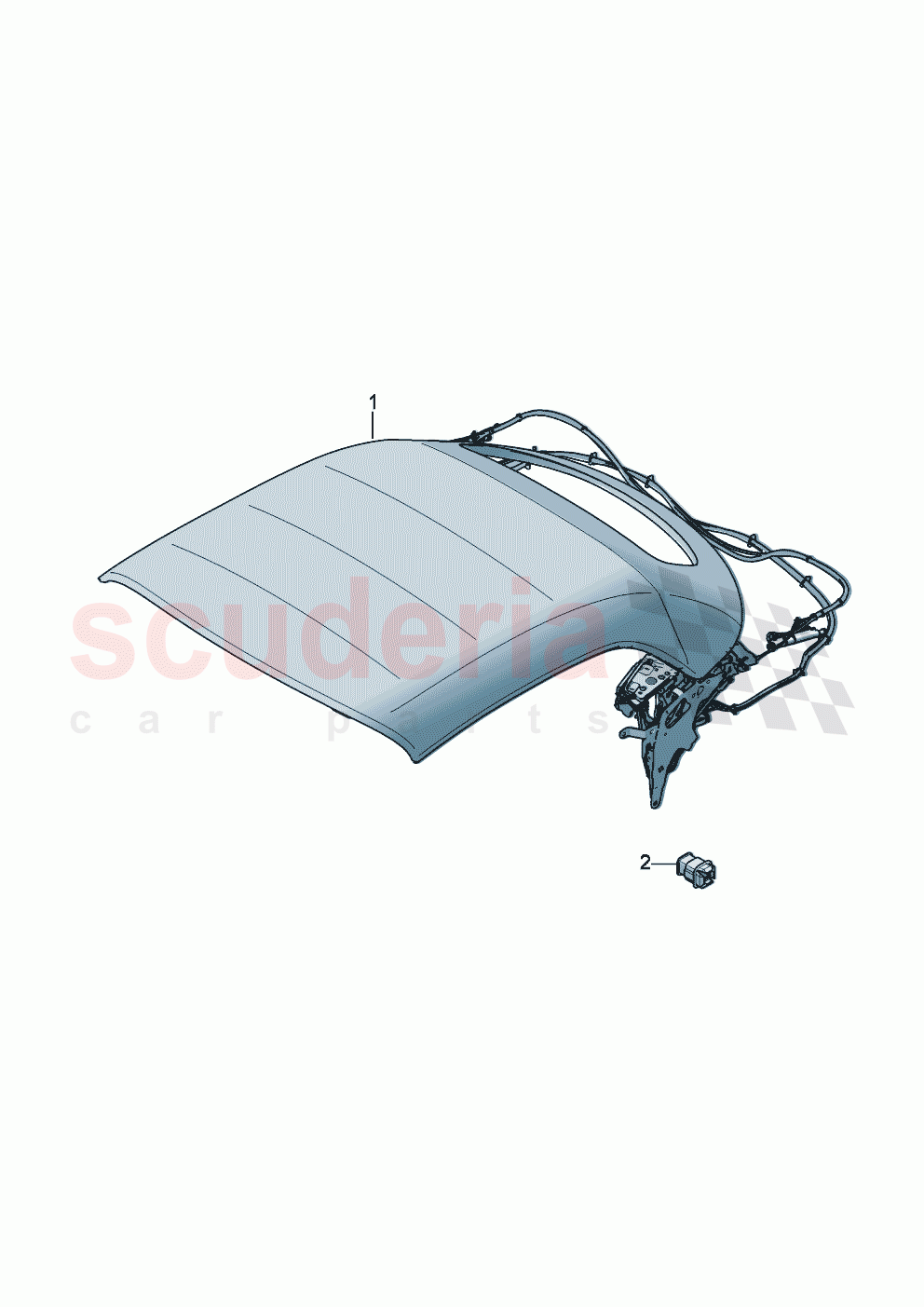 Fold-down convertible roof Assembly of Bentley Bentley New Continental Convertible (2019-2024)