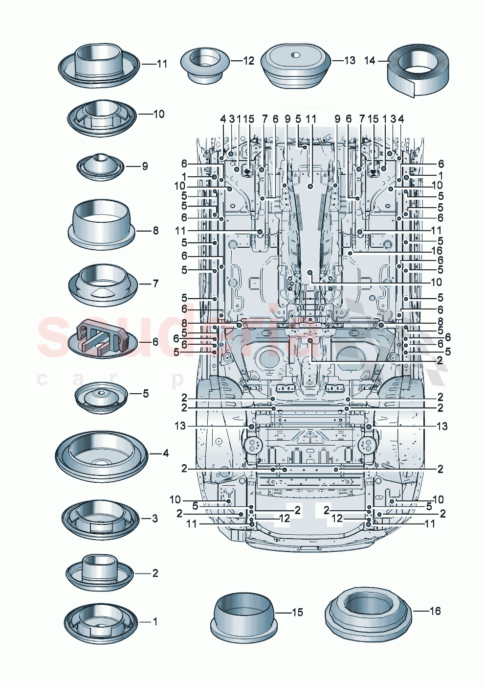 Bungs Underbody of Bentley Bentley New Continental Convertible (2019-2024)