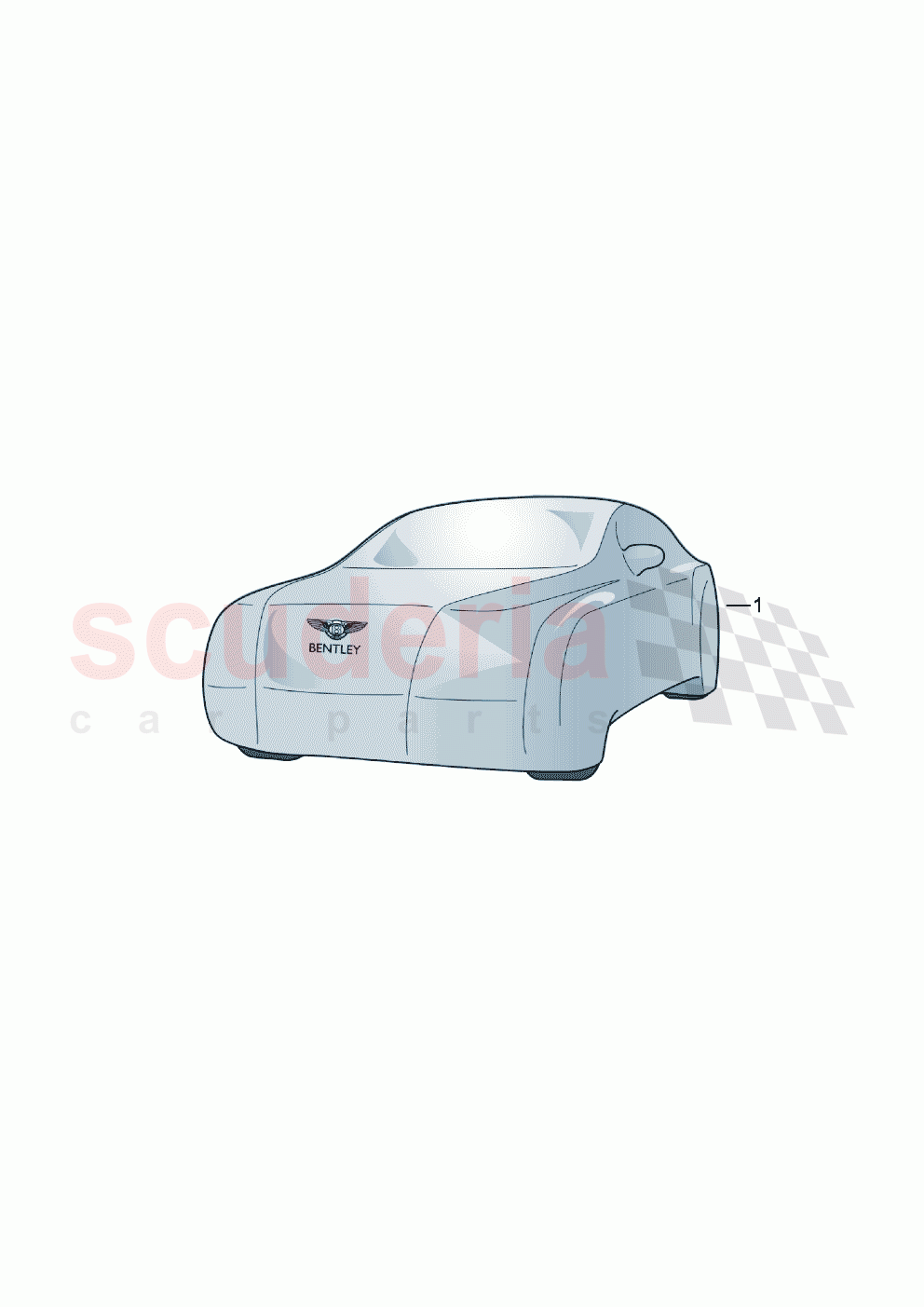 Genuine accessories Car cover of Bentley Bentley New Continental GT (2019-2024)