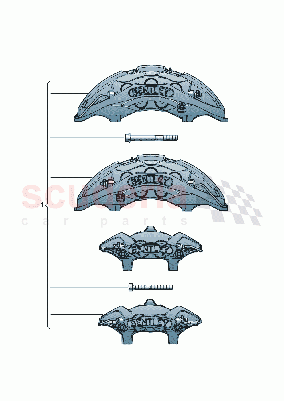 Genuine accessories Brakes of Bentley Bentley New Continental GT (2019-2024)