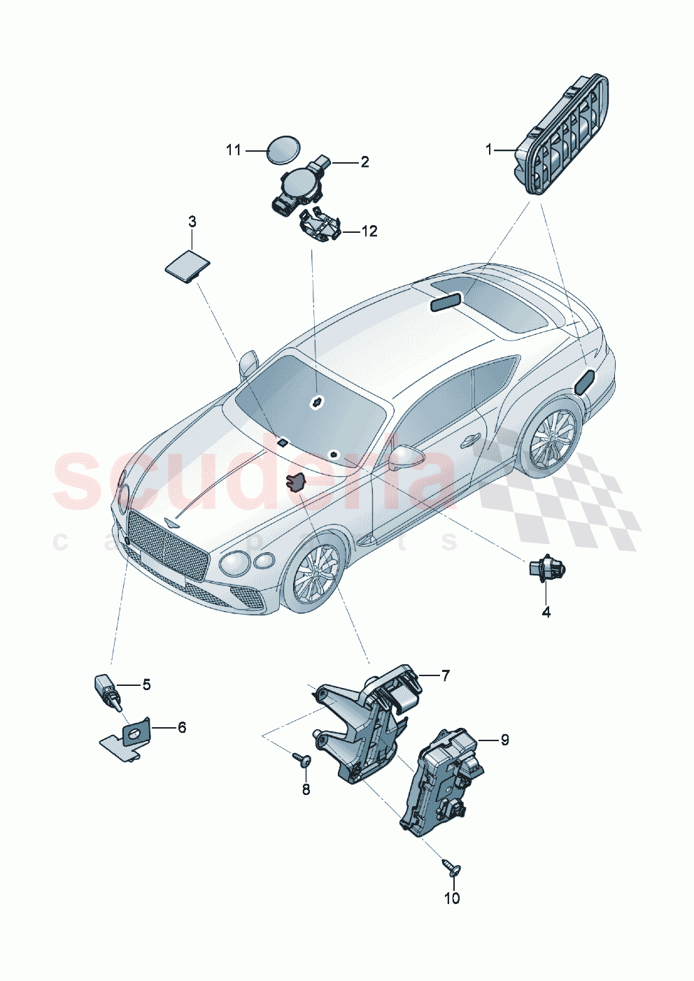 Air conditioning additional equipment of Bentley Bentley New Continental GT (2019-2024)