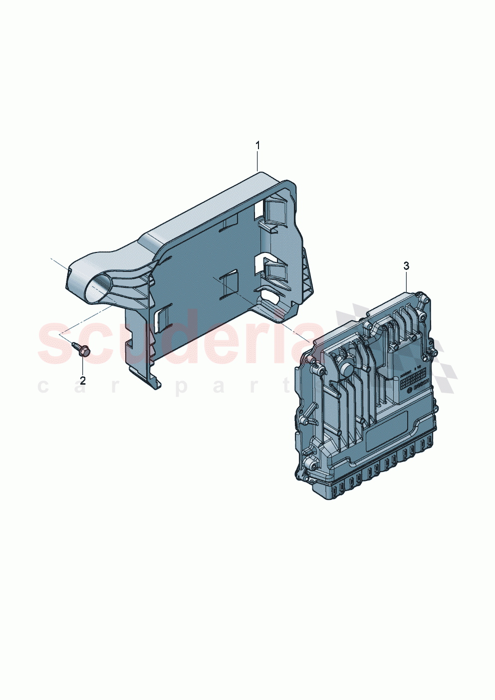 Control unit for petrol engine Retainer for control unit of Bentley Bentley New Continental GT (2019-2024)