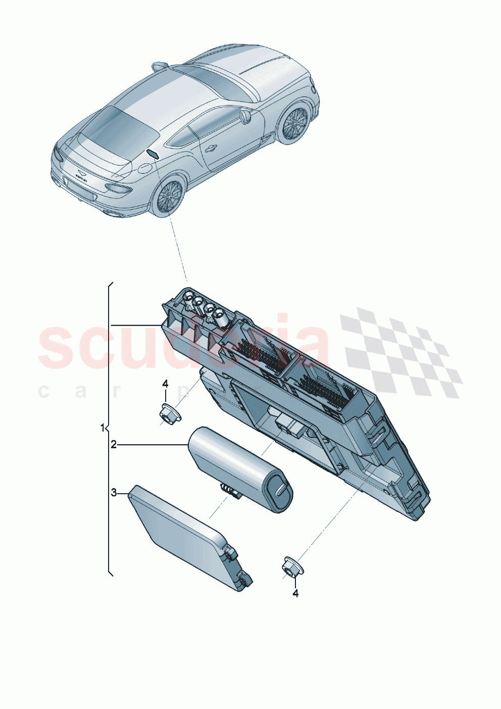 Diagnosis interface for data bus (Gateway) of Bentley Bentley New Continental GT (2019-2024)