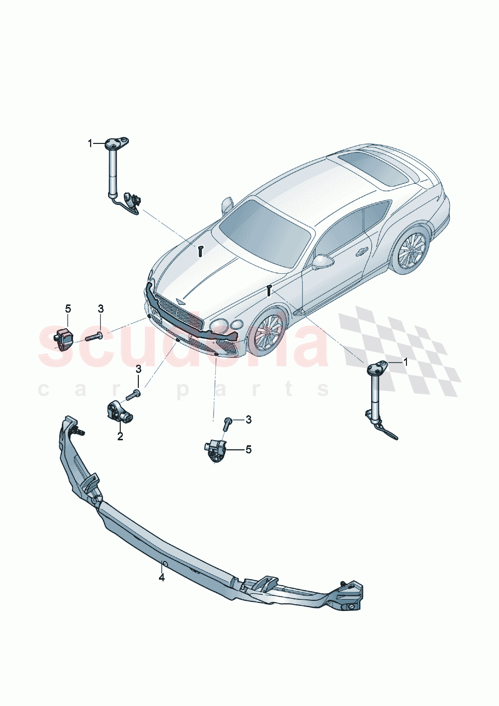 Pedestrian protection of Bentley Bentley New Continental GT (2019-2024)