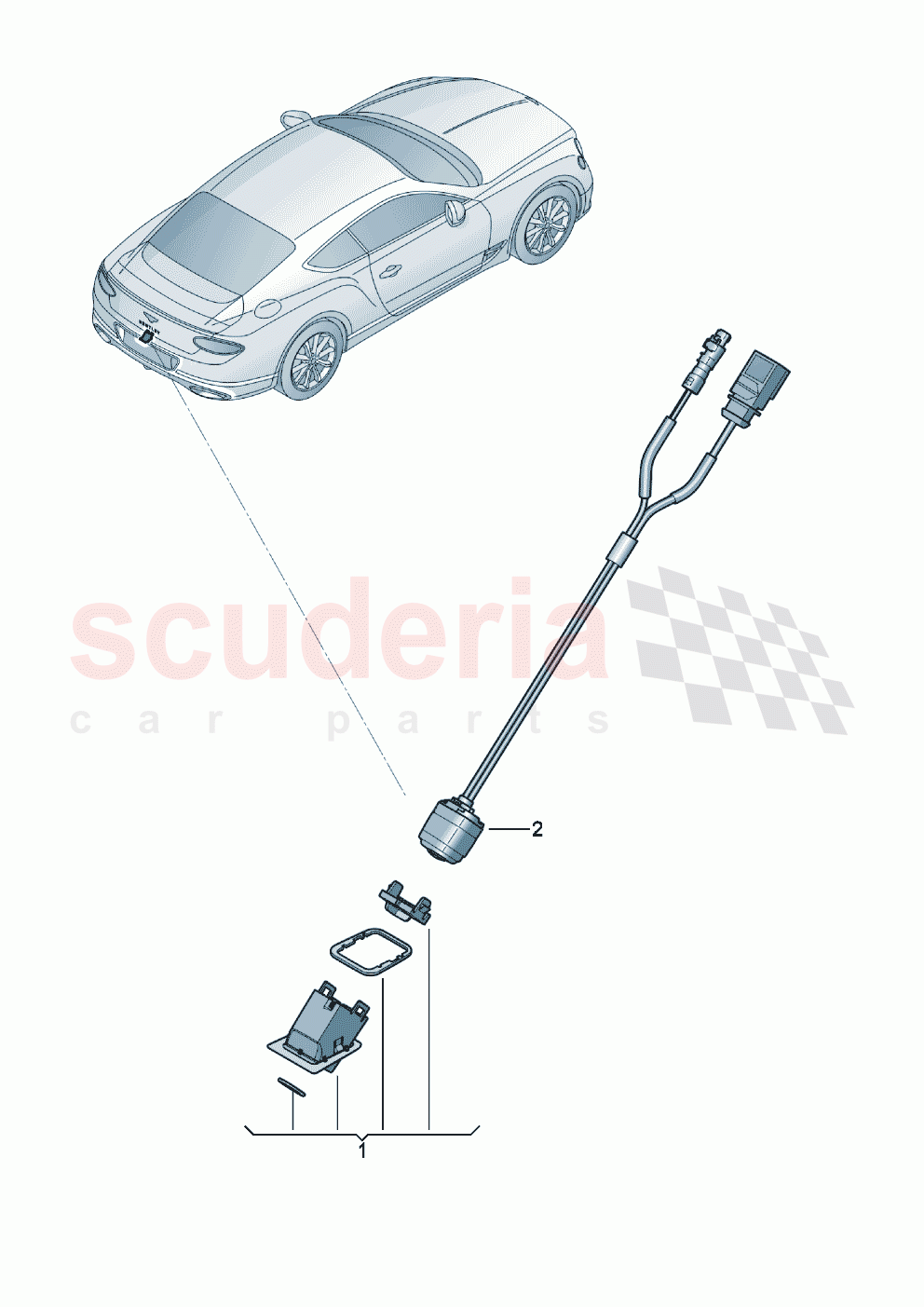 Reversing camera of Bentley Bentley New Continental GT (2019-2024)