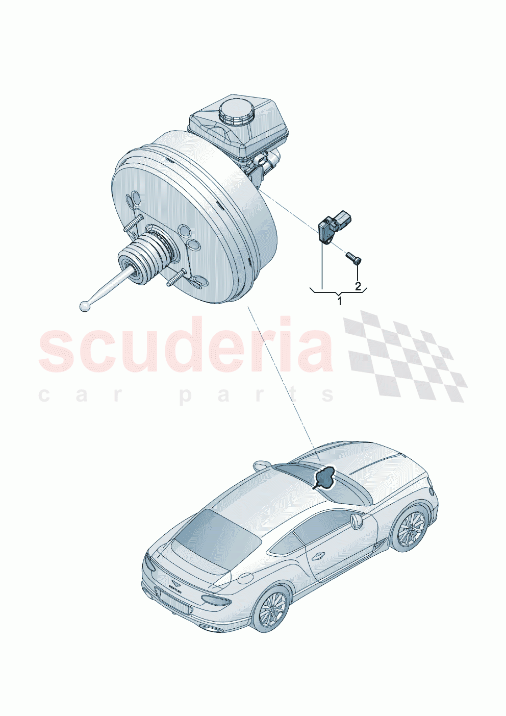 switches at pedal cluster of Bentley Bentley New Continental GT (2019-2024)