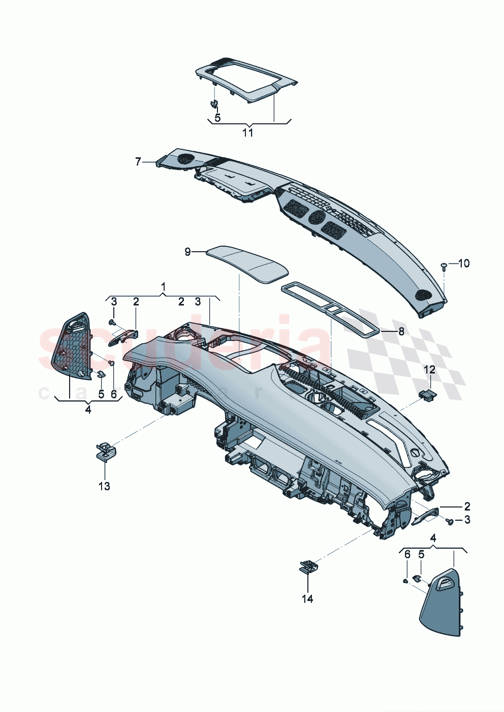 cover and trim for dashboard of Bentley Bentley New Continental GT (2019-2024)