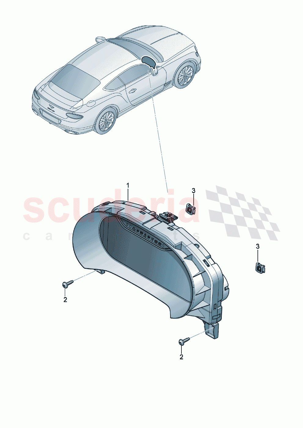 Combi-instrument of Bentley Bentley New Continental GT (2019-2024)