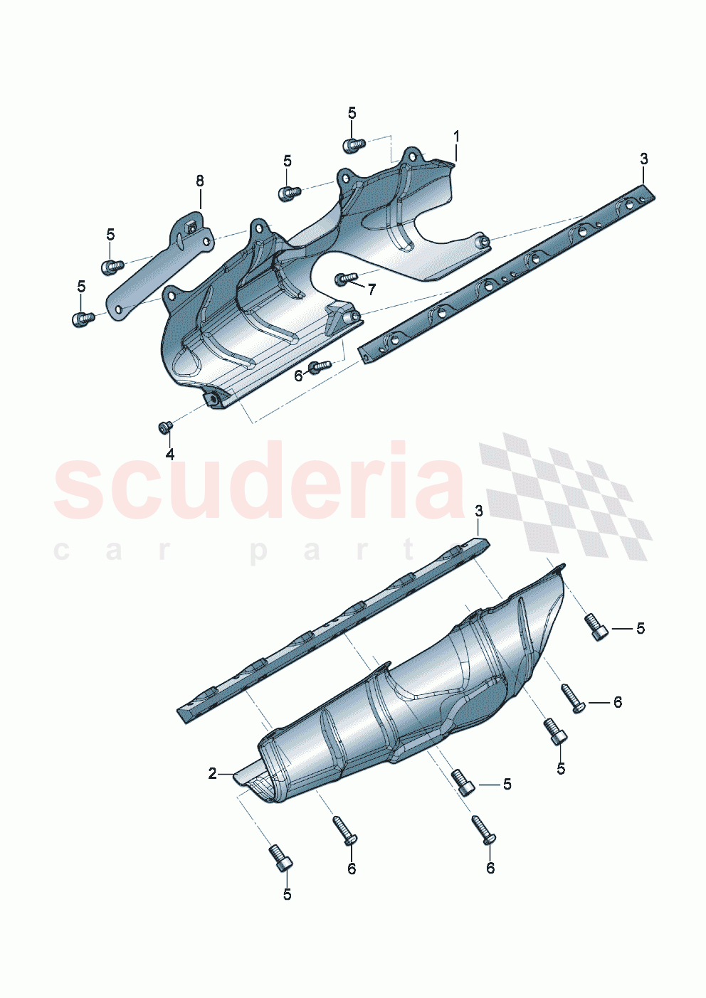 Heat shield (For turbocharger) of Bentley Bentley New Continental GT (2019-2024)