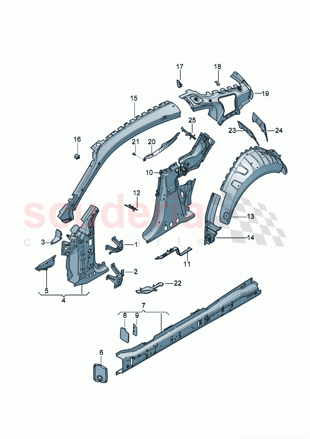 side panel, inner of Bentley Bentley New Continental GT (2019-2024)