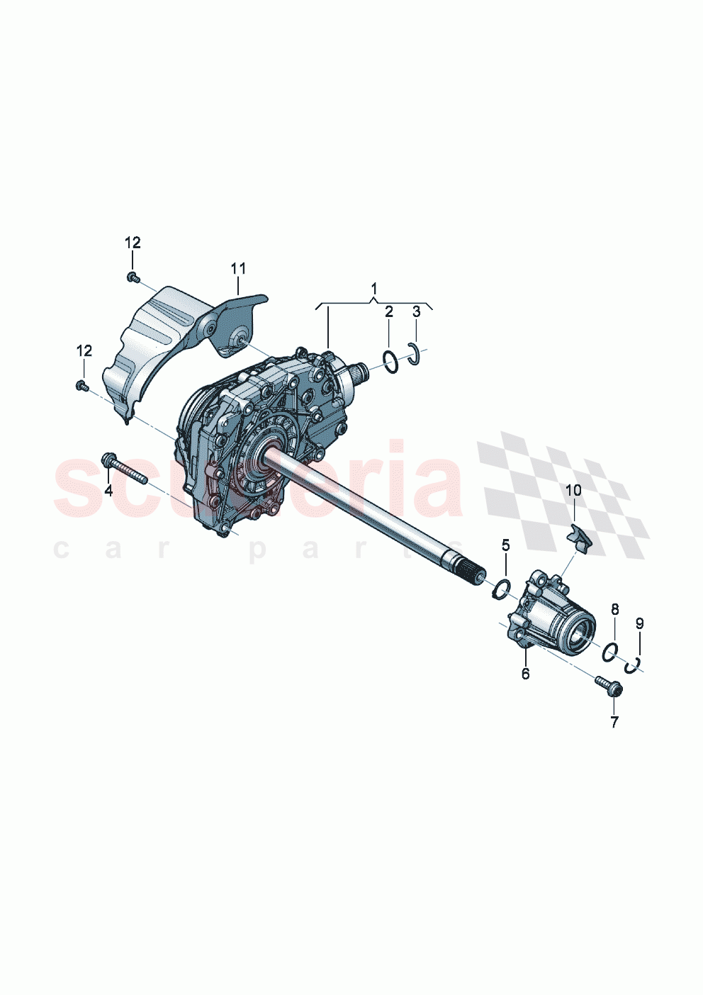 Front axle differential of Bentley Bentley New Continental GT (2019-2024)
