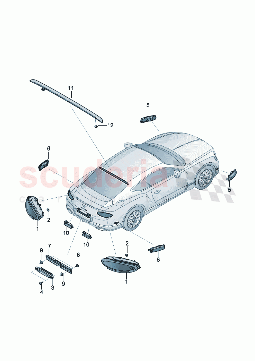 LED light of Bentley Bentley New Continental GT (2019-2024)