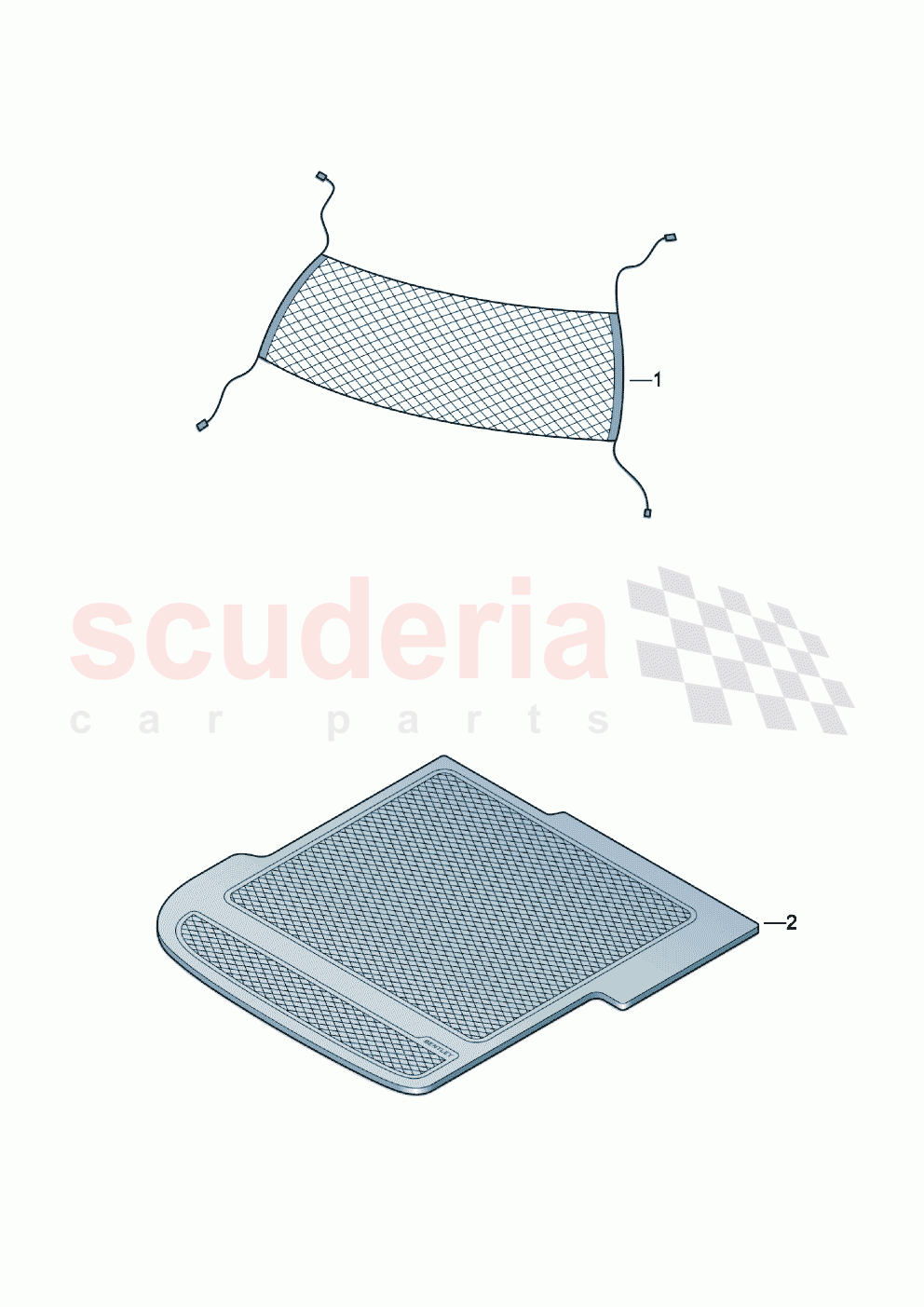 Genuine accessories luggage compartment of Bentley Bentley New Continental GT (2019-2024)