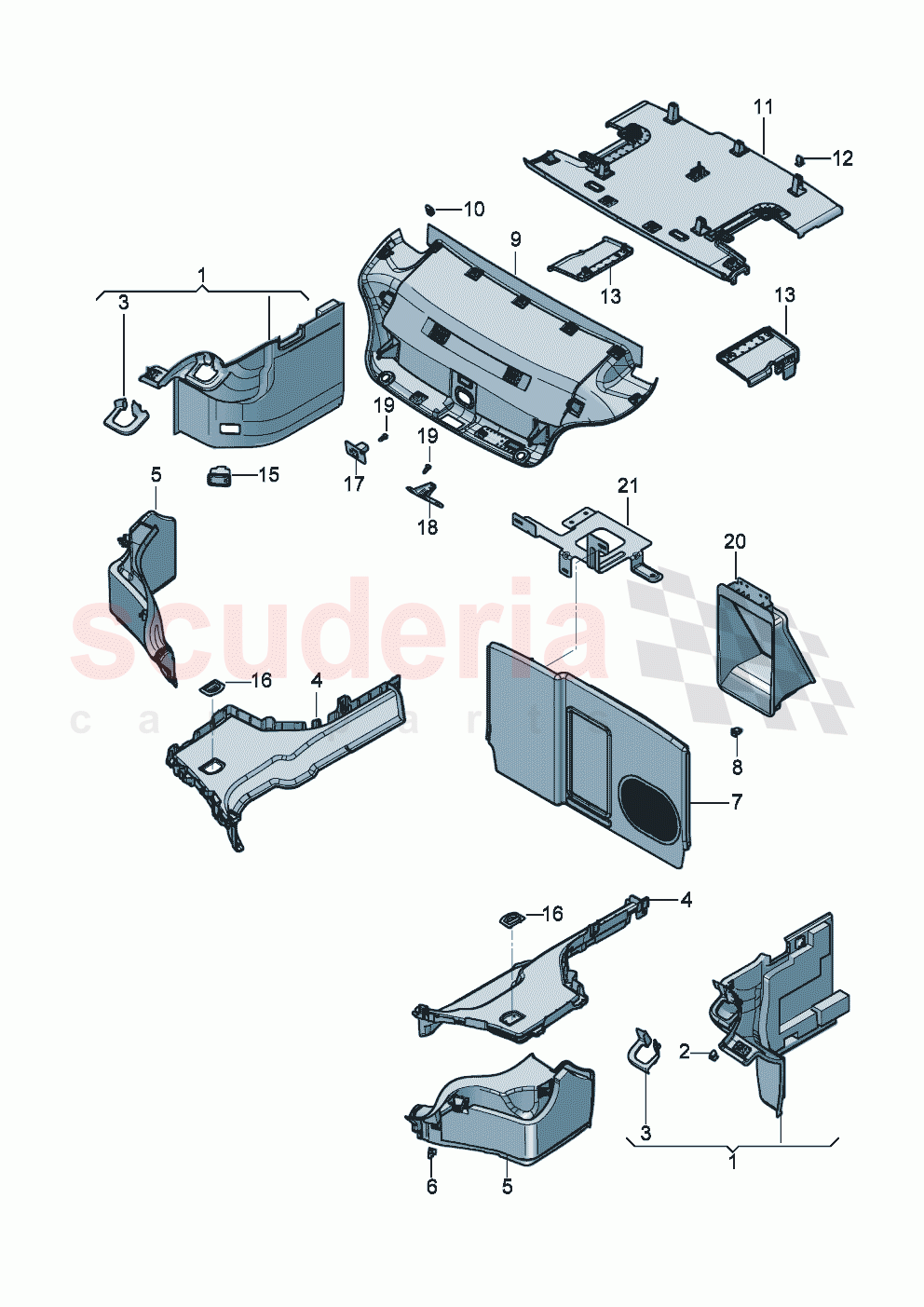 Luggage compartment trim D >> - MJ 2022 of Bentley Bentley New Continental GT (2019-2024)