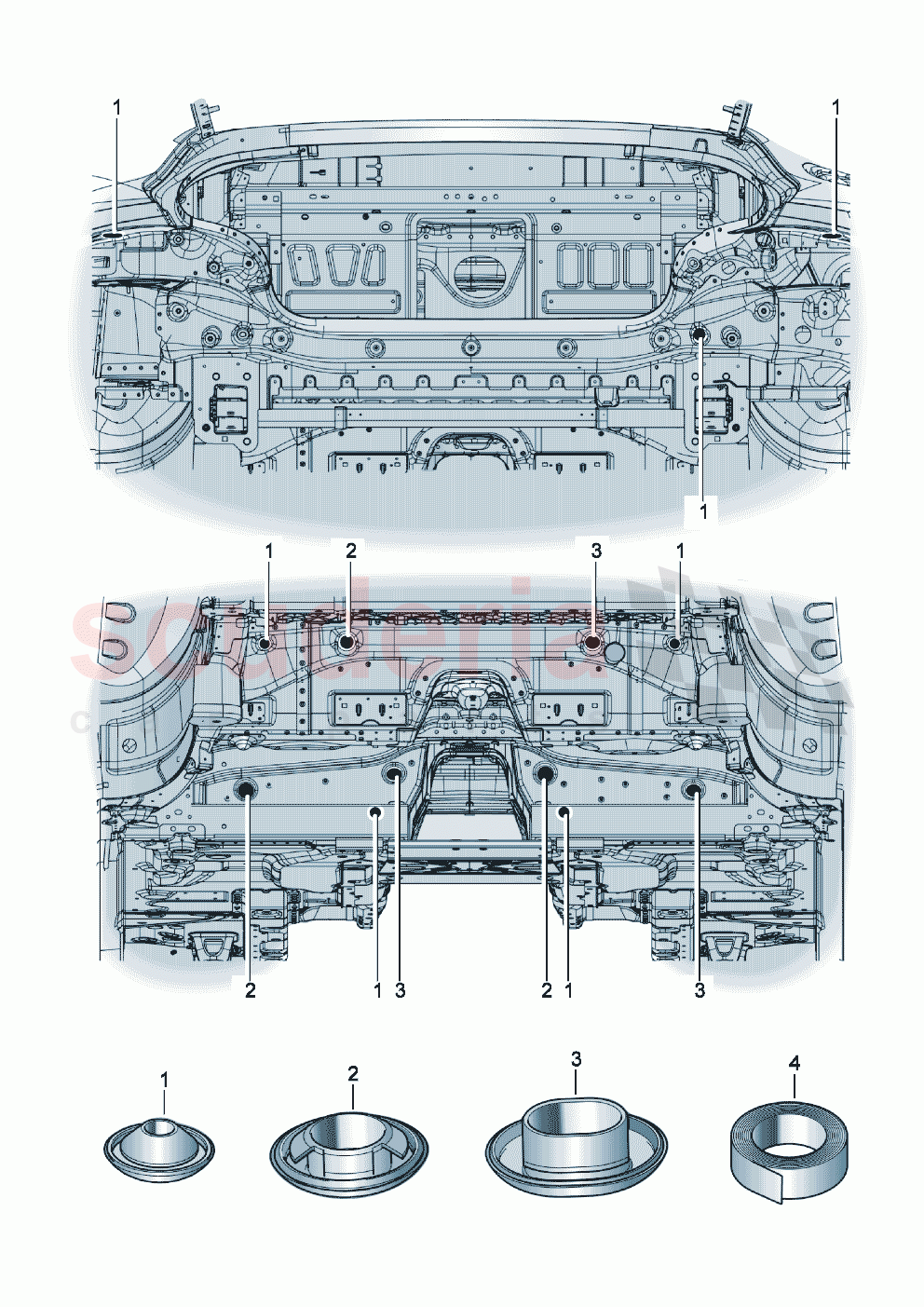 Bungs Rear compartment area of Bentley Bentley New Continental GT (2019-2024)