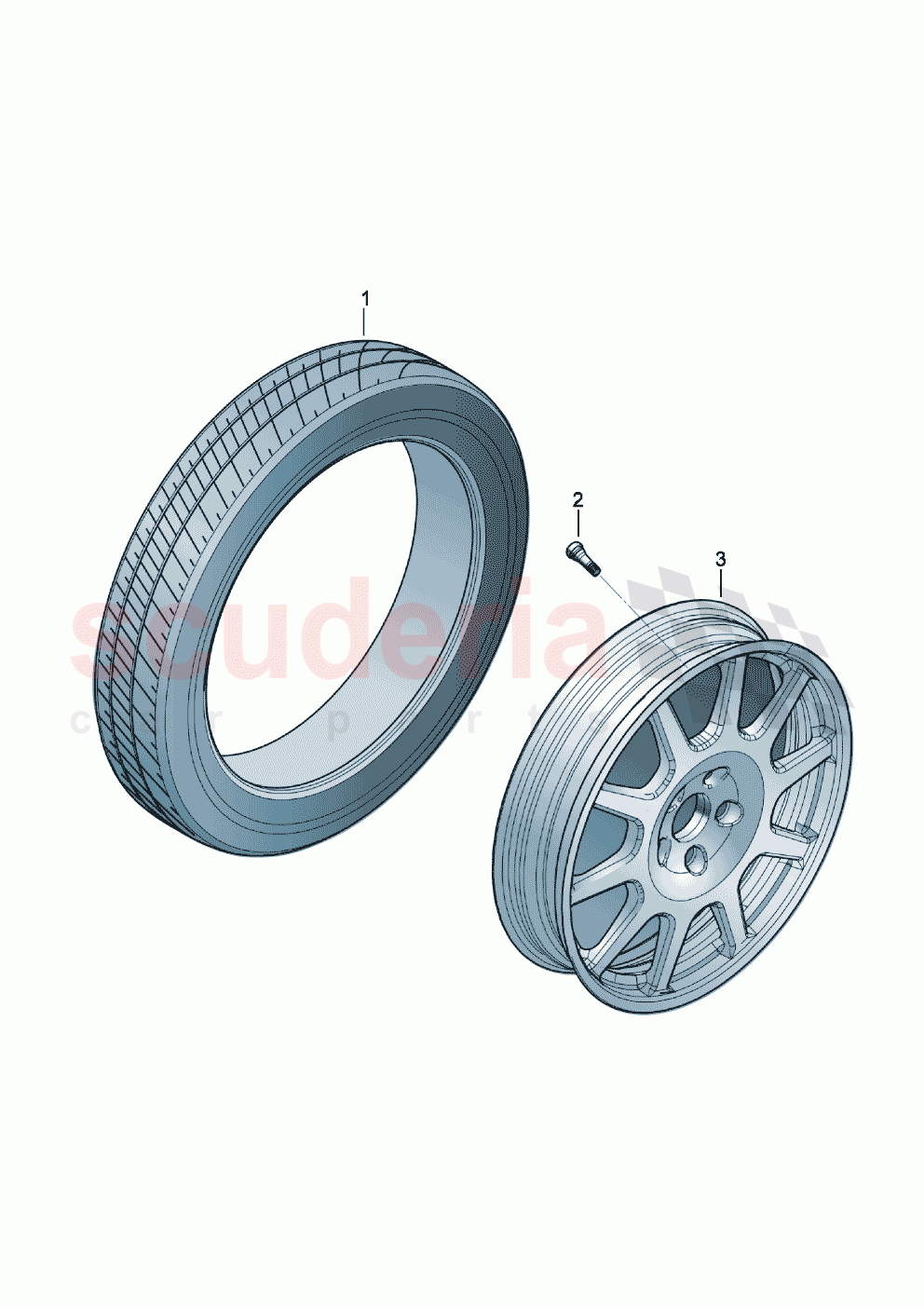 for models with space-saving temporary spare wheel of Bentley Bentley New Continental GT (2019-2024)