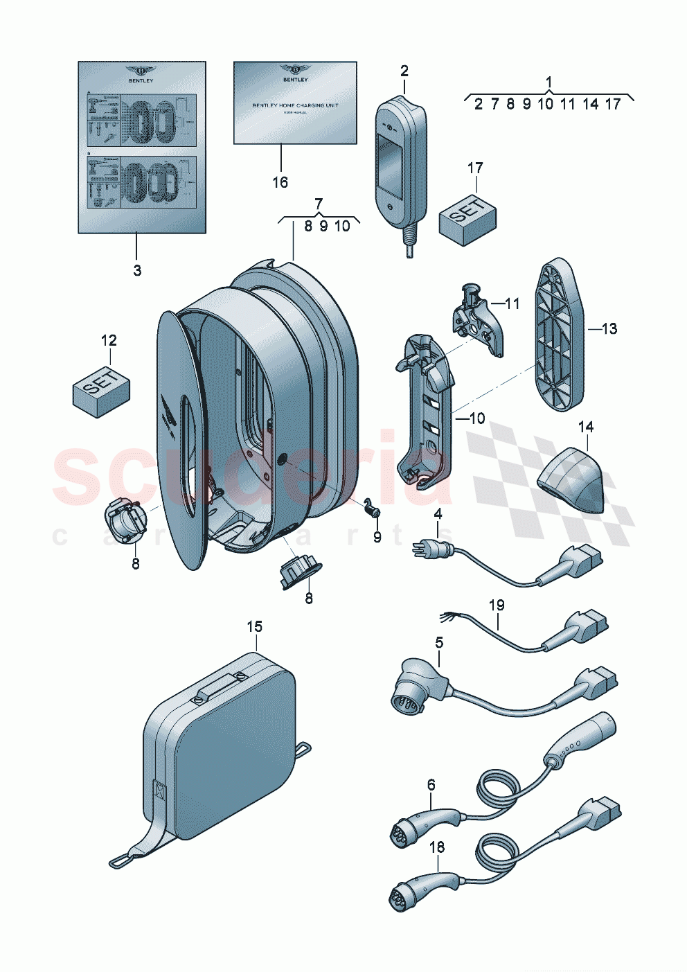 Genuine accessories Charger for high-voltage battery D - 08.11.2021>> of Bentley Bentley New Flying Spur (2020-2024)