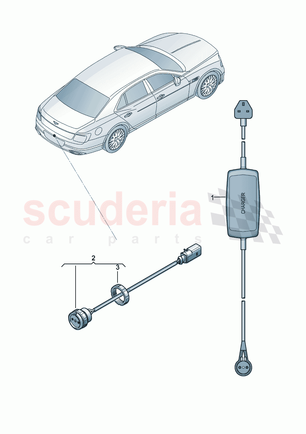 Battery charger of Bentley Bentley New Flying Spur (2020-2024)