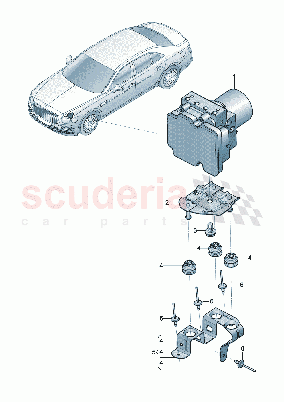 anti-locking brake syst. -abs- of Bentley Bentley New Flying Spur (2020-2024)