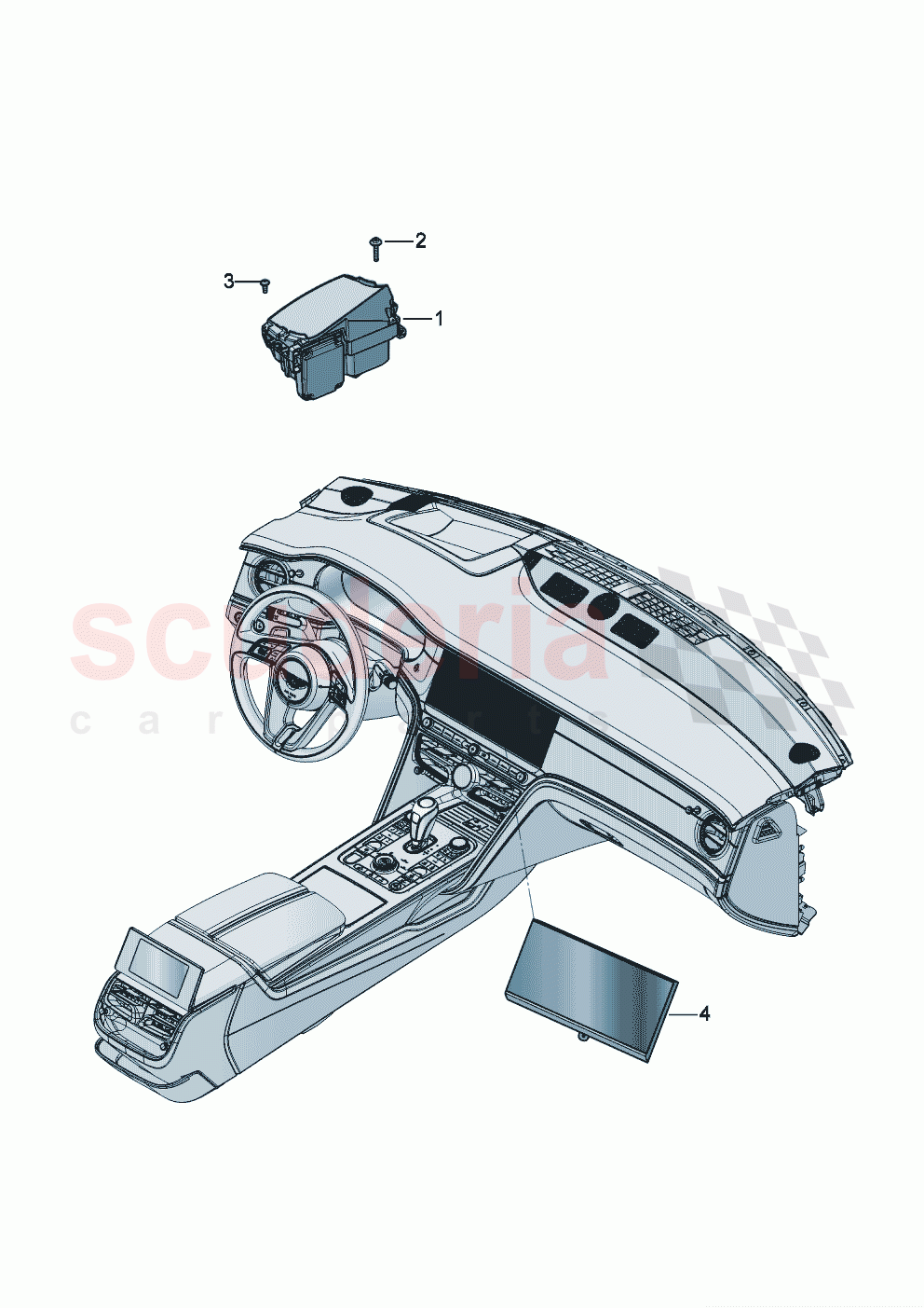 Display and control unit Head-up display  of Bentley Bentley New Flying Spur (2020-2024)