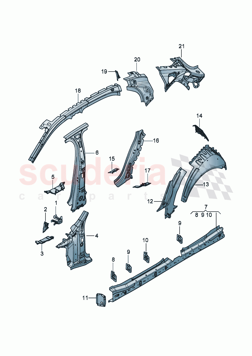 side panel, inner of Bentley Bentley New Flying Spur (2020-2024)