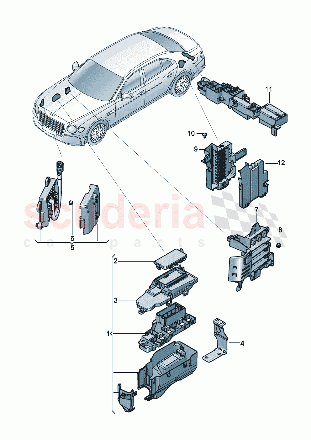 fuse holder of Bentley Bentley New Flying Spur (2020-2024)