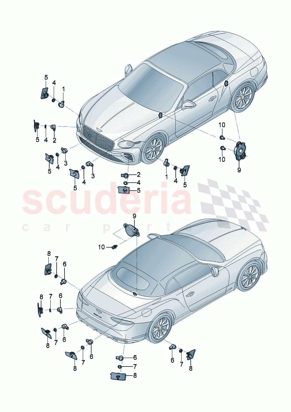 Parking aid of Bentley Bentley New Continental Convertible (2025-2026)
