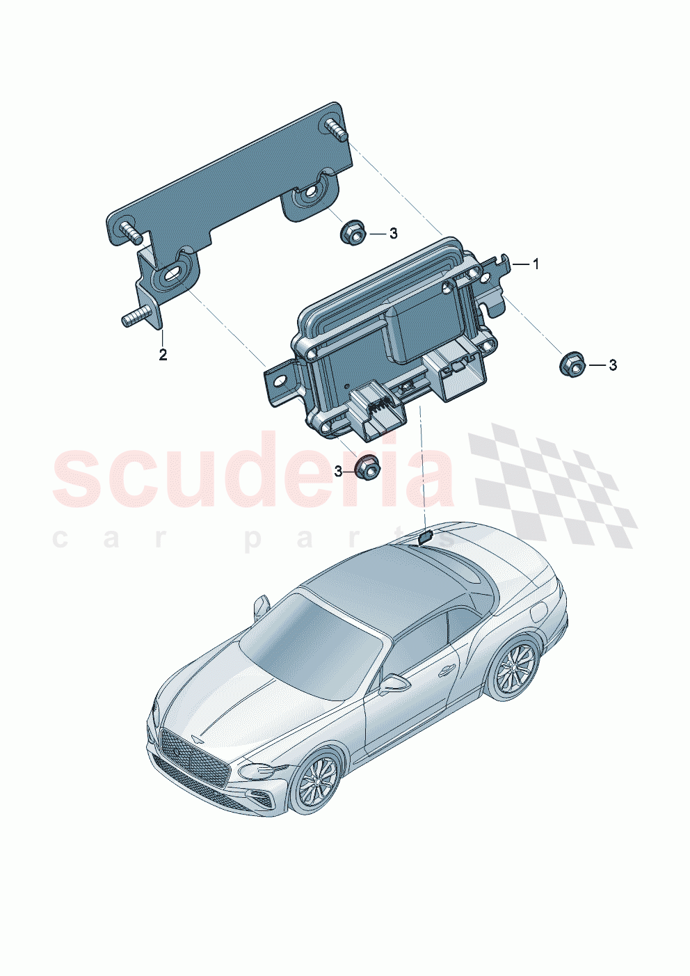 Control unit for differential lock of Bentley Bentley New Continental Convertible (2025-2026)