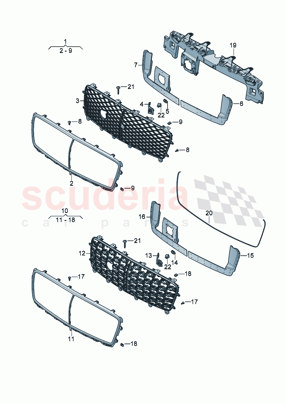 Radiator grille of Bentley Bentley New Continental Convertible (2025-2026)